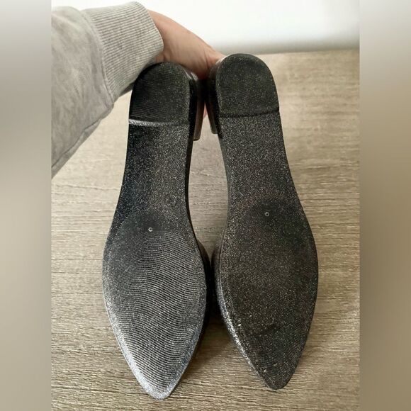 Jeffery Campbell Havana D’Orsay Flat in Black Sparkle - Size 7 - Picture 6 of 7